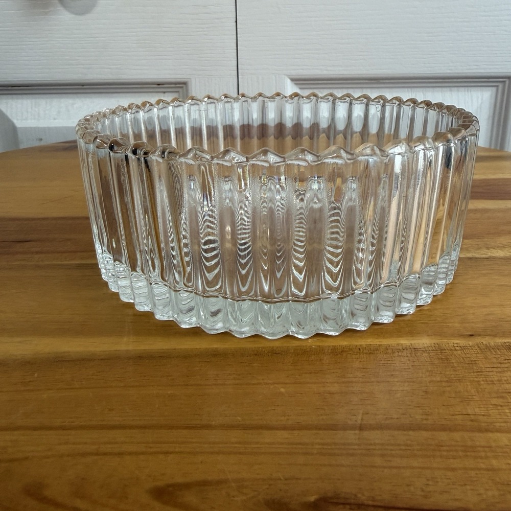 Mikasa Diamond Fire Crystal Hostess Bowl Candy Trinket Dish Boho Vintage Cottage